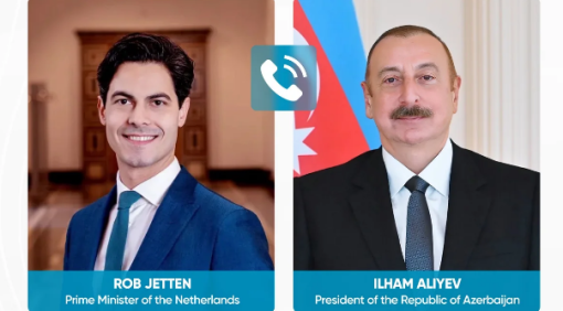 İlham Əliyev Niderlandın Baş naziri ilə danışdı