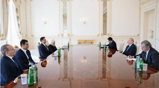 İlham Əliyev ABŞ Konqresinin Nümayəndələr Palatasının üzvünü qəbul edib