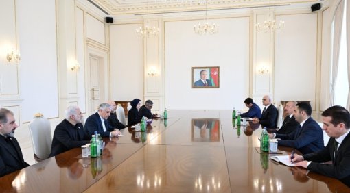 İlham Əliyev Məhəmməd Baqir Qalibafı qəbul etdi