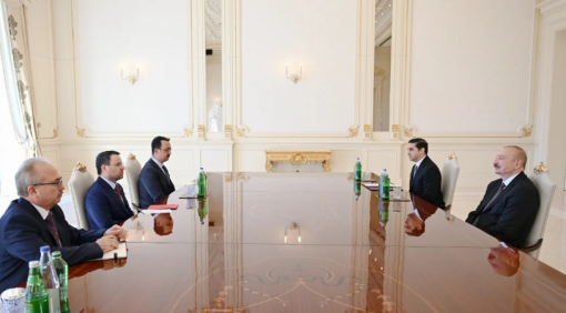 İlham Əliyev türkiyəli naziri qəbul etdi