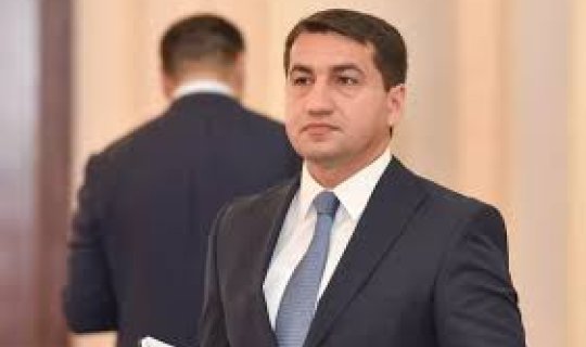 Hikmət Hacıyev Trans-Xəzər Forumunda Azərbaycanın Avrasiyanın nəqliyyat əlaqəsindəki rolundan bəhs edib - FOTO