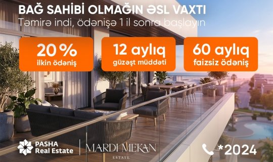 Mardi Mekan Estate: 60 ayadək faizsiz ödənişlə dənizkənarı həyat - FOTO