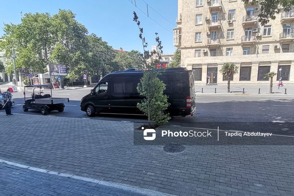 Bakıda prezidentin göstərişi ilə sökülən qanunsuz parklanma yerində ağac əkildi - FOTO