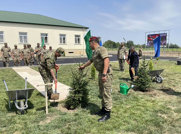 Xocavənd rayonu ərazisində yeni hərbi hissənin açılışı olub - FOTO/VİDEO