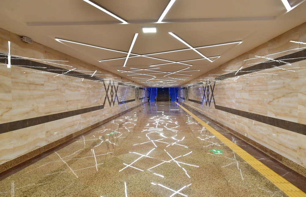 Bu gün açılan “Xocəsən” metro stansiyasının görüntüləri - FOTOLAR