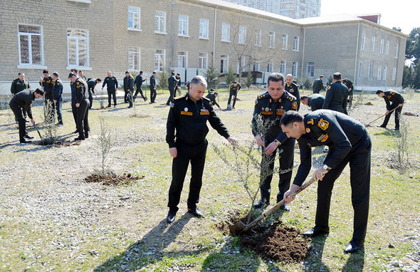 Azərbaycan Ordusunda ağacəkmə aksiyaları keçirilib - FOTO
