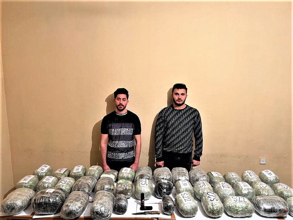 İrandan Azərbaycana 41 kq narkotik keçirmək istədilər - FOTO