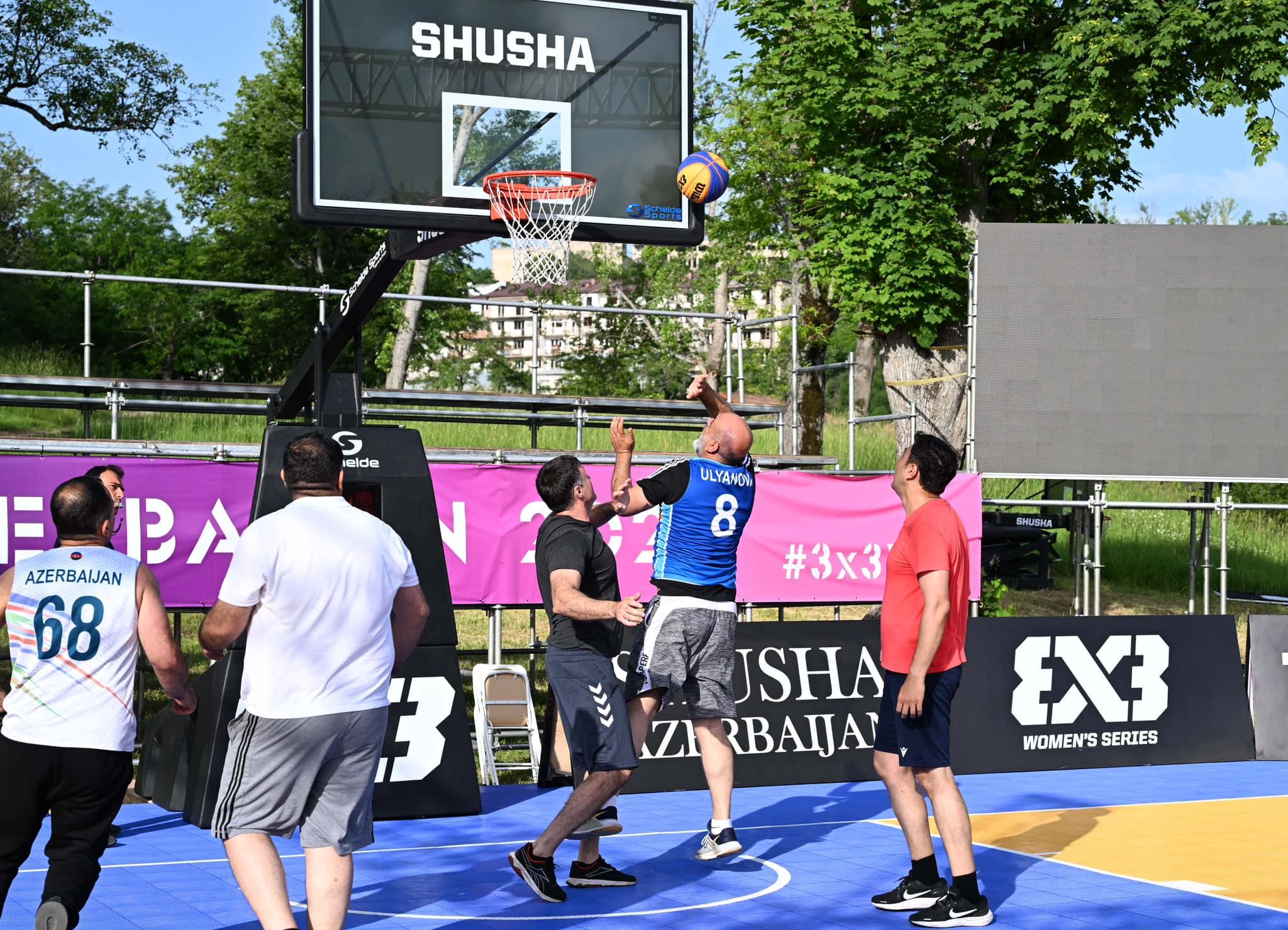 Nazirlər Şuşada basketbol oynayıb - FOTO