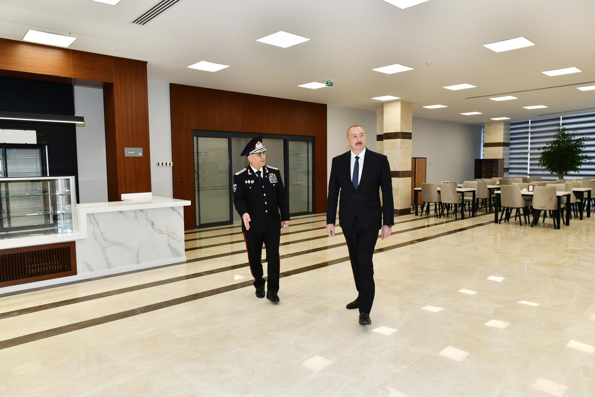 İlham Əliyev DTX-nin yeni inzibati binalarının açılışında - FOTO