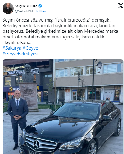 Türkiyədə yeni bələdiyyə sədri seçkiöncəsi vədini yerinə yetirdi - FOTO