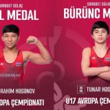 İbrahim Avropa çempionu olub, Tunar bürünc medal qazanıb