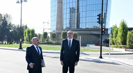 Prezident yeni avtomobil yolunun açılışında iştirak edib - YENİLƏNİB
