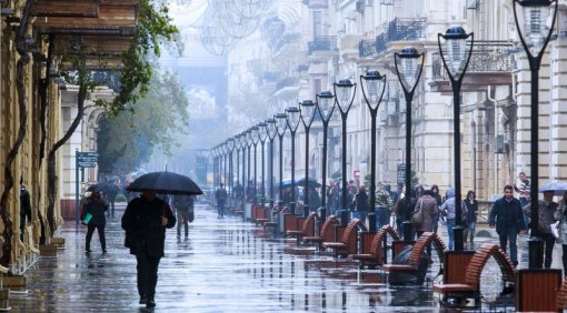 Bakıya yağış, bəzi ərazilərdə qar yağacaq - PROQNOZ