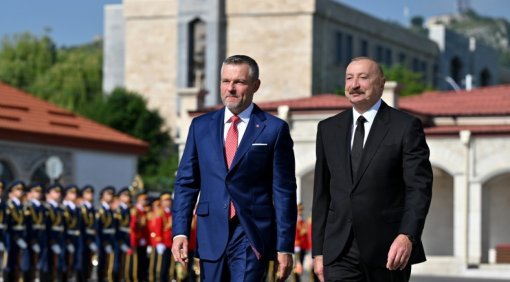 Slovakiya Prezidentinin Şuşada rəsmi qarşılanma mərasimi oldu