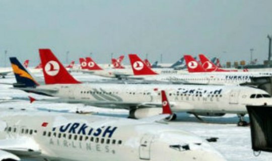 Əlverişsiz hava İstanbul aeroportunun işinə təsir edib