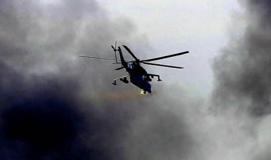 Helikopter belə vuruldu