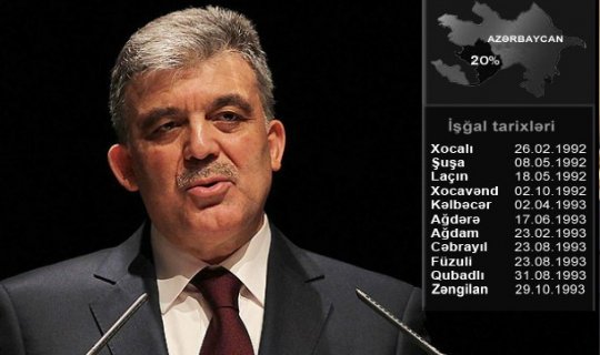 Abdulla Gül: “Təəssüf ki, Azərbaycan torpaqlarının bir hissəsi hələ də işğal altındadır”