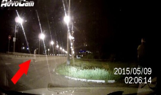 Videoda yol polisinin kabusu göründü