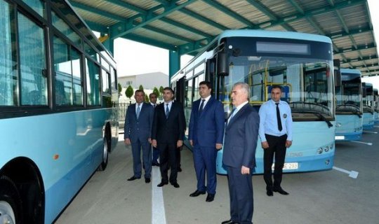 Naxçıvan Şəhər Nəqliyyat İdarəsinə yeni avtobuslar verilib