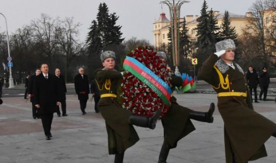 Prezident İlham Əliyev Minskdə 