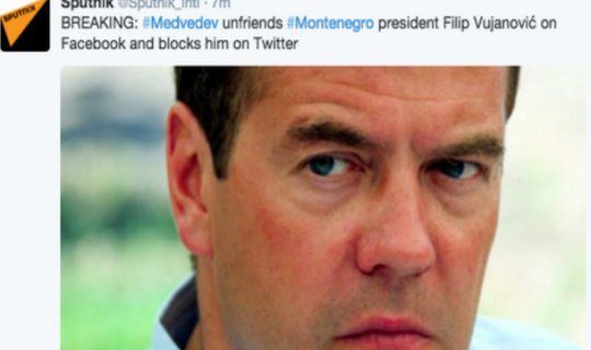 Medvedev Monteneqronun prezidentini 