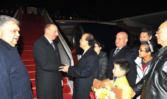 Azərbaycan prezidenti Pekinə gəlib