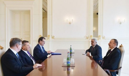 Prezident “Qazprom”un sədri ilə görüşdü