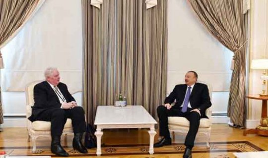 Azərbaycan prezidenti ABŞ-ın Nevada Ştat Assambleyasının sədrini qəbul edib