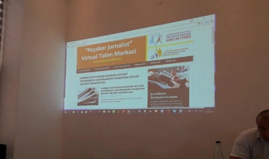 “Peşəkar jurnalist” Virtual Təlim Mərkəzi Gəncədə yekun tədbirini keçirdi