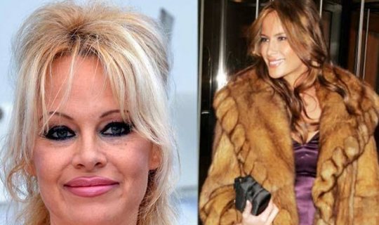 Pamela Anderson ABŞ-ın birinci xanımına süni xəz kürk hədiyyə etdi