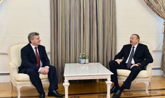İlham Əliyev makedoniyalı həmkarı ilə görüşdü