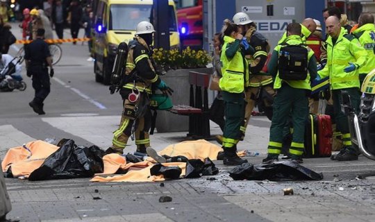 İsveçdəki terror aktından eksklüziv görüntülər