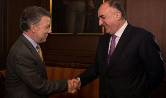 Elmar Məmmədyarov Kolumbiya prezidenti ilə görüşüb