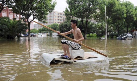 Çində leysan yağışları 10 nəfərin ölümünə səbəb oldu