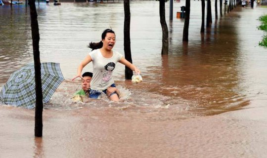 Çində leysan yağışları 10 nəfərin ölümünə səbəb oldu
