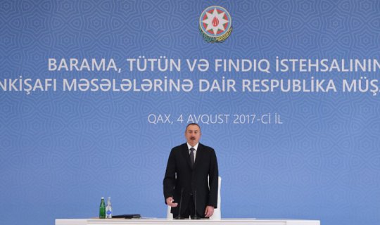 Qaxda Prezident İlham Əliyevin sədrliyi ilə müşavirə keçirilir