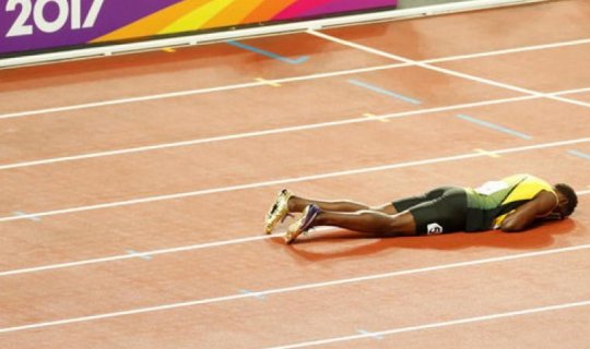 Useyn Bolt zədələnərək son yarışını başa çatdıra bilməyib