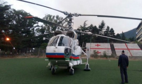 Azərbaycana məxsus helikopter Gürcüstandakı meşə yanğınlarına müdaxilə etdi
