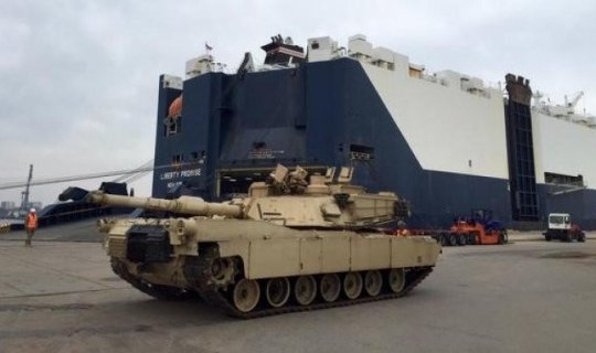 Amerika tankları Gürcüstana gətirildi