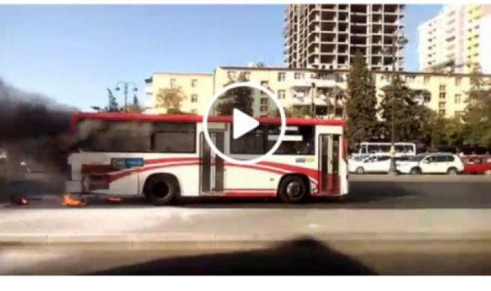 Nizami rayonunda avtobus alışdı