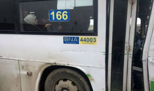 Bakıda daha bir avtobus qəzası