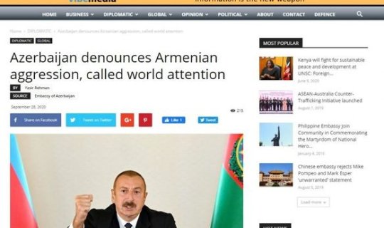 Avstraliya mətbuatı Hikmət Hacıyevin cəbhədəki erməni təxribatı barədə bəyanatına xüsusi yer ayırıb