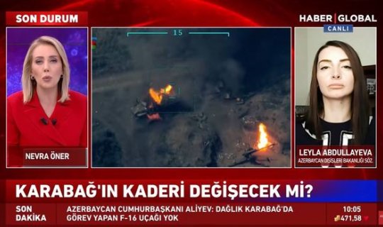 Leyla Abdullayeva “HaberGlobal”da: “Azərbaycan ordusu artıq Ermənistana “Dur!” deyib” - VİDEO