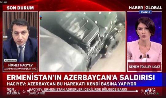 Prezidentin köməkçisi “Haber Global”a erməni təxribatlarından danışır - CANLI YAYIM