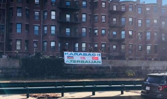Bostondakı azərbaycanlılardan orduya dəstək - FOTO