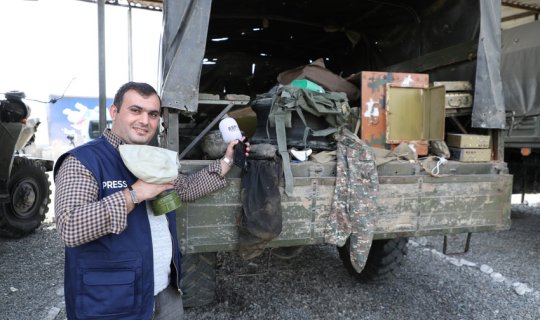 Ermənilər bu hərbi texnikaları qoyub qaçdılar