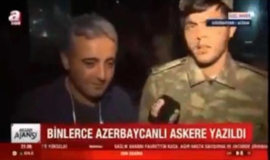Azərbaycanın məşhur idmançısı Türkiyə telekanalına bu dəfə leytenant kimi müsahibə verdi - VİDEO