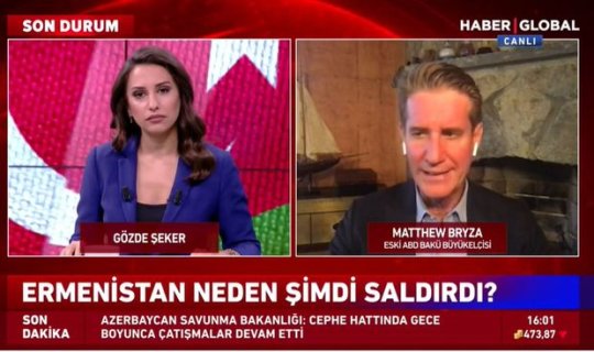 Metyu Brayza “Haber Global”da erməni təxribatından danışdı - VİDEO