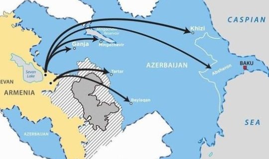 Erməni terrorçularının Azərbaycan ərazilərini hədəf alan raket zərbələri ilə bağlı XƏRİTƏ