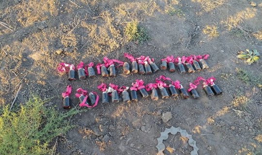 Ermənistanın Mingəçevirə atdığı ballistik hədəfin qalıqları-FOTO